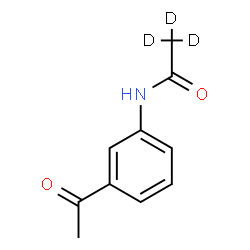 ChemSpider 2D Image | N-(3-Acetylphenyl)(~2~H_3_)acetamide | C10H8D3NO2