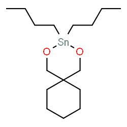 ChemSpider 2D Image | 3,3-Dibutyl-2,4-dioxa-3-stannaspiro[5.5]undecane | C16H32O2Sn