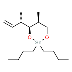 ChemSpider 2D Image | (4S,5S)-4-[(2S)-3-Buten-2-yl]-2,2-dibutyl-5-methyl-1,3,2-dioxastanninane | C16H32O2Sn