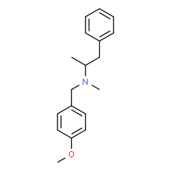 ChemSpider 2D Image | N-(4-Methoxybenzyl)-N-methyl-1-phenyl-2-propanamine | C18H23NO