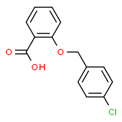 ChemSpider 2D Image | 2-(4-Chloro-benzyloxy)-benzoic acid | C14H11ClO3