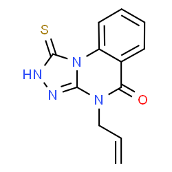 ChemSpider 2D Image | 4-Allyl-1-mercapto-4H-[1,2,4]triazolo[4,3-a]quinazolin-5-one | C12H10N4OS
