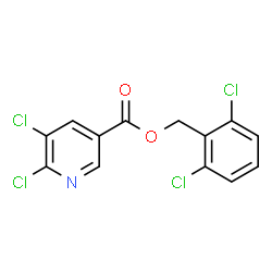 ChemSpider 2D Image | 2,6-Dichlorobenzyl 5,6-dichloronicotinate | C13H7Cl4NO2