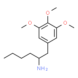 ChemSpider 2D Image | 1-(3,4,5-Trimethoxyphenyl)-2-hexanamine | C15H25NO3