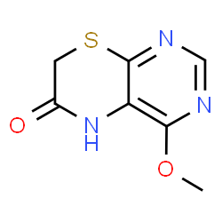 ChemSpider 2D Image | 4-Methoxy-5H-pyrimido[4,5-b][1,4]thiazin-6(7H)-one | C7H7N3O2S