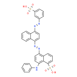 ChemSpider 2D Image | ACID BLUE 113 FREE ACID | C32H23N5O6S2