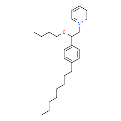 ChemSpider 2D Image | 1-[2-Butoxy-2-(4-octylphenyl)ethyl]pyridinium | C25H38NO