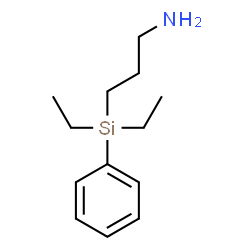 ChemSpider 2D Image | 3-[Diethyl(phenyl)silyl]-1-propanamine | C13H23NSi