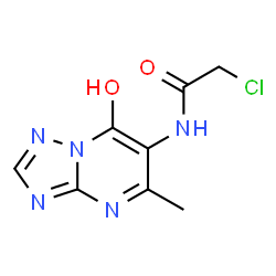 ChemSpider 2D Image | 2-Chloro-N-(7-hydroxy-5-methyl[1,2,4]triazolo[1,5-a]pyrimidin-6-yl)acetamide | C8H8ClN5O2