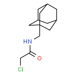 ChemSpider 2D Image | N-(1-adamantylmethyl)-2-chloroacetamide | C13H20ClNO