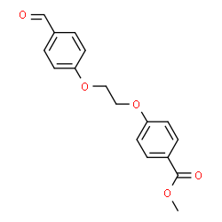 ChemSpider 2D Image | Methyl 4-[2-(4-formylphenoxy)ethoxy]benzoate | C17H16O5
