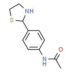 ChemSpider 2D Image | N-[4-(1,3-Thiazolidin-2-yl)phenyl]acetamide | C11H14N2OS
