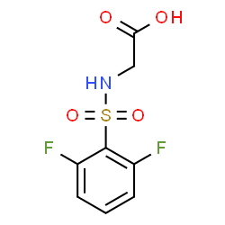 ChemSpider 2D Image | N-[(2,6-Difluorophenyl)sulfonyl]glycine | C8H7F2NO4S