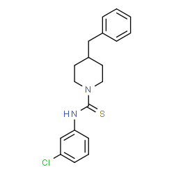 ChemSpider 2D Image | 4-Benzyl-N-(3-chlorophenyl)-1-piperidinecarbothioamide | C19H21ClN2S