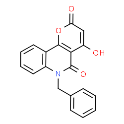 ChemSpider 2D Image | 6-Benzyl-4-hydroxy-2H-pyrano[3,2-c]quinoline-2,5(6H)-dione | C19H13NO4