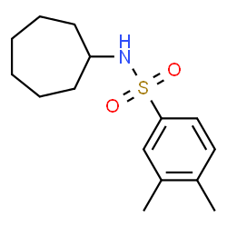ChemSpider 2D Image | N-Cycloheptyl-3,4-dimethylbenzenesulfonamide | C15H23NO2S