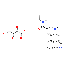 ChemSpider 2D Image | LYSERGIDE D-TARTRATE | C24H31N3O7