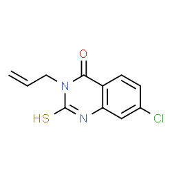 ChemSpider 2D Image | 3-Allyl-7-chloro-2-mercapto-3H-quinazolin-4-one | C11H9ClN2OS