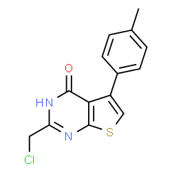 ChemSpider 2D Image | 2-Chloromethyl-5-p-tolyl-3H-thieno[2,3-d]pyrimidin-4-one | C14H11ClN2OS