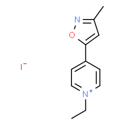 ChemSpider 2D Image | 1-Ethyl-4-(3-methyl-1,2-oxazol-5-yl)pyridinium iodide | C11H13IN2O