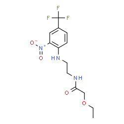 ChemSpider 2D Image | 2-Ethoxy-N-(2-{[2-nitro-4-(trifluoromethyl)phenyl]amino}ethyl)acetamide | C13H16F3N3O4