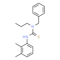ChemSpider 2D Image | 1-Benzyl-3-(2,3-dimethylphenyl)-1-propylthiourea | C19H24N2S