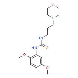 ChemSpider 2D Image | 1-(2,5-Dimethoxyphenyl)-3-[3-(4-morpholinyl)propyl]thiourea | C16H25N3O3S