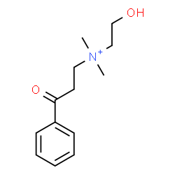 ChemSpider 2D Image | N-(2-Hydroxyethyl)-N,N-dimethyl-3-oxo-3-phenyl-1-propanaminium | C13H20NO2