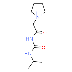 ChemSpider 2D Image | 1-{2-[(Isopropylcarbamoyl)amino]-2-oxoethyl}pyrrolidinium | C10H20N3O2