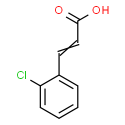 ChemSpider 2D Image | 2-Chlorocinnamic acid | C9H7ClO2