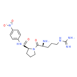 ChemSpider 2D Image | L-Arginyl-N-(4-nitrophenyl)-L-prolinamide | C17H25N7O4