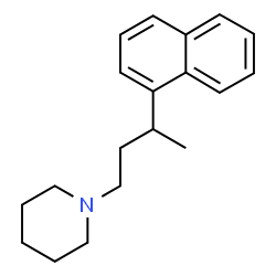 ChemSpider 2D Image | 1-[3-(1-Naphthyl)butyl]piperidine | C19H25N