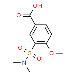 ChemSpider 2D Image | 3-Dimethylsulfamoyl-4-methoxy-benzoic acid | C10H13NO5S