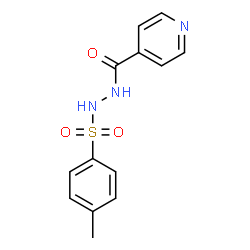 ChemSpider 2D Image | N'-[(4-Methylphenyl)sulfonyl]isonicotinohydrazide | C13H13N3O3S