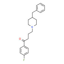 ChemSpider 2D Image | 4-(4-Benzyl-1-piperidinyl)-1-(4-fluorophenyl)-1-butanone | C22H26FNO