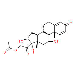 ChemSpider 2D Image | 16-alpha-Hydroxyprednisolone-21-Acetate | C23H30O7