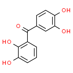 ChemSpider 2D Image | (2,3-Dihydroxyphenyl)(3,4-dihydroxyphenyl)methanone | C13H10O5