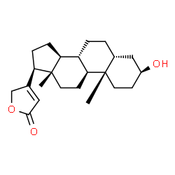 ChemSpider 2D Image | (3beta,5beta,14alpha)-3-Hydroxycard-20(22)-enolide | C23H34O3