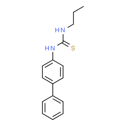 ChemSpider 2D Image | 1-biphenyl-4-yl-3-propylthiourea | C16H18N2S
