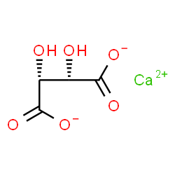 ChemSpider 2D Image | meso-Tartaric acid calcium salt | C4H4CaO6