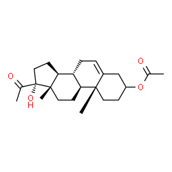 ChemSpider 2D Image | 17-Hydroxy-20-oxopregn-5-en-3-yl acetate | C23H34O4