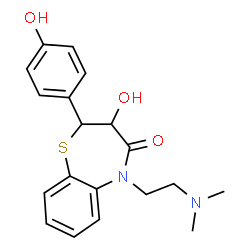 ChemSpider 2D Image | O-DEMETHYLDEACETYLDILTIAZEM | C19H22N2O3S