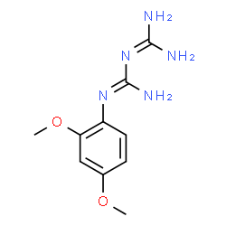 ChemSpider 2D Image | 1-(Diaminomethylene)-2-(2,4-dimethoxyphenyl)guanidine | C10H15N5O2