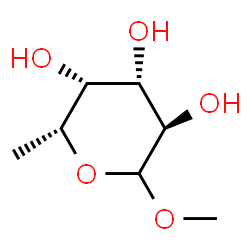ChemSpider 2D Image | Methyl 6-deoxy-D-galactopyranoside | C7H14O5