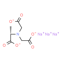 ChemSpider 2D Image | L-trisodium dicarboxymethyl alaninate | C7H8NNa3O6