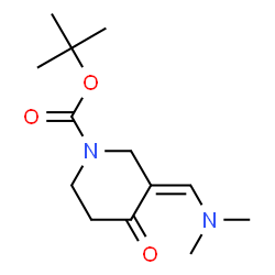 ChemSpider 2D Image | 1-Boc-3-[(dimethylamino)methylene]-4-oxopiperidine | C13H22N2O3