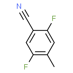 ChemSpider 2D Image | 2,5-Difluoro-4-methylbenzonitrile | C8H5F2N