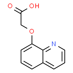 ChemSpider 2D Image | (8-quinolyloxy)acetic acid | C11H9NO3