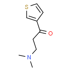 ChemSpider 2D Image | 1-PROPANONE, 3-DIMETHYLAMINO-1-(3-THIENYL)- | C9H13NOS