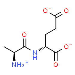 ChemSpider 2D Image | (2R)-2-{[(2S)-2-Ammoniopropanoyl]amino}pentanedioate | C8H13N2O5